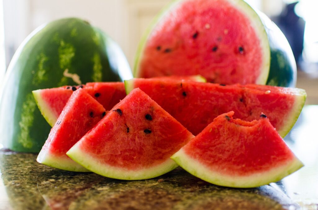 Image of sliced watermelon.